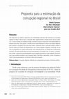 Research paper thumbnail of Proposta para a estimação da corrupção regional no Brasil