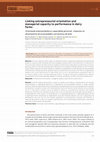 Research paper thumbnail of Linking entrepreneurial orientation and managerial capacity to performance in dairy farms