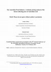 Research paper thumbnail of The Australian Wool Industry: A hedonic pricing analysis of the factors affecting price of Australian wool