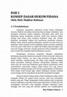 Research paper thumbnail of Moh Mujibur Rohman Bab 1 Konsep Dasar Hukum Pidana