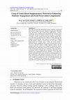 Research paper thumbnail of Using of Comic-Based Supplementary Material in Enhancing Students’ Engagement and Food Preservation Competencies