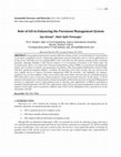 Research paper thumbnail of The Role of GIS in Enhancing the Pavement Management System