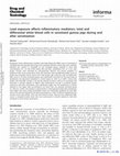 Research paper thumbnail of Lead exposure affects inflammatory mediators, total and differential white blood cells in sensitized guinea pigs during and after sensitization