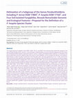 Research paper thumbnail of Delineation of a Subgroup of the Genus Paraburkholderia, Including P. terrae DSM 17804T, P. hospita DSM 17164T, and Four Soil-Isolated Fungiphiles, Reveals Remarkable Genomic and Ecological Features—Proposal for the Definition of a P. hospita Species Cluster