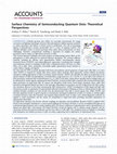 Research paper thumbnail of Surface Chemistry of Semiconducting Quantum Dots: Theoretical Perspectives