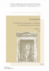 Research paper thumbnail of Publié en Juin 2023: Lexonyme. Dictionnaire étymologique et sémantique des anthroponymes grecs antiques, vol. 1 (A-E).
      
Comptes rendus: -A. Blanc, BSL 2023, p. 82-90; E. Dieu, Kratylos 68, 2023, p.137-157 et J.M. Jiménez Delgado, BMCr 2024.07.13.