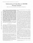 Research paper thumbnail of Optimization of Code Rates in SISOME Wiretap Channels