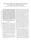 Research paper thumbnail of Artificial-Noise-Aided Transmission in Multi-Antenna Relay Wiretap Channels With Spatially Random Eavesdroppers