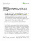 Research paper thumbnail of No Evidence for a Causal Link between Serum Uric Acid and Nonalcoholic Fatty Liver Disease from the Dongfeng-Tongji Cohort Study