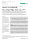 Research paper thumbnail of Carbon monoxide alleviates senescence in diabetic nephropathy by improving autophagy