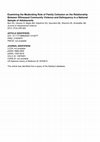 Research paper thumbnail of Examining the Moderating Role of Family Cohesion on the Relationship Between Witnessed Community Violence and Delinquency in a National Sample of Adolescents