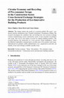 Research paper thumbnail of Circular Economy and Recycling of Pre-consumer Scraps in the Construction Sector. Cross-Sectoral Exchange Strategies for the Production of Eco-Innovative Building Products