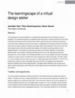 Research paper thumbnail of The learningscape of a virtual design atelier