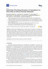 Research paper thumbnail of Solid-State Dewetting Dynamics of Amorphous Ge Thin Films on Silicon Dioxide Substrates