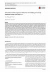 Research paper thumbnail of Simulation of fire exposure behavior to building structural elements using LISA FEA V.8