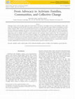 Research paper thumbnail of From Advocacy to Activism: Families, Communities, and Collective Change