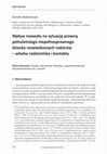 Research paper thumbnail of Wpływ rozwodu na sytuację prawną pełnoletniego niepełnosprawnego dziecka rozwiedzionych rodziców – władza rodzicielska i kontakty [Impact of a Divorce on the Legal Situation of a Disabled Adult Child of Divorced Parents – Parental Authority and Contacts]