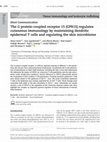 Research paper thumbnail of The G protein‐coupled receptor 15 (GPR15) regulates cutaneous immunology by maintaining dendritic epidermal T cells and regulating the skin microbiome