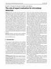 Research paper thumbnail of The role of expert evaluation for microsleep detection