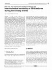 Research paper thumbnail of Inter-individual variability of EEG features during microsleep events