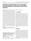 Research paper thumbnail of Drowsiness discrimination in an overnight driving simulation on the basis of RR and QT intervals