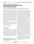 Research paper thumbnail of EEG-Based Classification of the Driver Alertness State