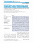 Research paper thumbnail of Association between muscle hydration measures acquired using bioelectrical impedance spectroscopy and magnetic resonance imaging in healthy and hemodialysis population