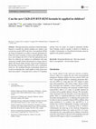 Research paper thumbnail of Can the new CKD-EPI BTP-B2M formula be applied in children?