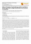 Research paper thumbnail of Effect of Probiotics-Treated Moringa oleifera Leaf Meal in Exotic Layer Diets on Egg Characteristics and Consumer Acceptability