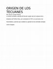 Research paper thumbnail of ORIGEN DE LOS TECUANES