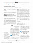 Research paper thumbnail of Iron-Fortified vs Low-Iron Infant Formula