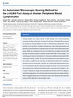 Research paper thumbnail of An Automated Microscopic Scoring Method for the γ-H2AX Foci Assay in Human Peripheral Blood Lymphocytes