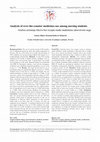 Research paper thumbnail of Analysis of over-the-counter medicines use among nursing students