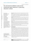 Research paper thumbnail of An international validation study of two achievement goal measures in a pharmacy education context