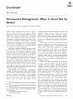 Research paper thumbnail of Stormwater Management: When Is Green Not So Green?