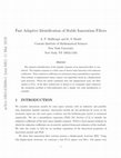 Research paper thumbnail of Fast adaptive identification of stable innovation filters