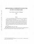 Research paper thumbnail of Orthogonal Representations for Output System Pairs