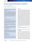 Research paper thumbnail of Effectiveness of dialectical behavior therapy as a transdiagnostic treatment for improving cognitive functions: a systematic review