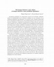 Research paper thumbnail of Del tiempo histórico como objeto al tiempo histórico como problema epistémico