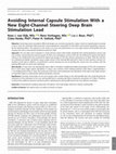 Research paper thumbnail of Avoiding Internal Capsule Stimulation With a New Eight-Channel Steering Deep Brain Stimulation Lead