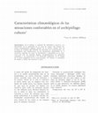 Research paper thumbnail of Características climatológicas de las sensaciones confortables en el archipiélago cubano