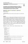 Research paper thumbnail of Investigation into the Relationship Between COVID-19 Anxiety and Spiritual Orientation in Elderly Individuals in Nursing Homes and Care Centers in Turkey