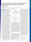 Research paper thumbnail of Synthetic iron-oxo "diamond core" mimics structure of key intermediate in methane monooxygenase catalytic cycle