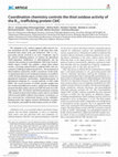 Research paper thumbnail of Coordination Chemistry Controls the Thiol Oxidase Activity of the B12 Trafficking Protein CblC