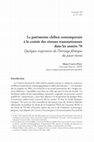 Research paper thumbnail of Le patrimoine chilien contemporain à la croisée des réseaux transnationaux dans les années 70. Quelques trajectoires de l'héritage filmique du passé récent