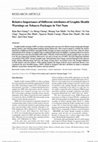 Research paper thumbnail of Relative Importance of Different Attributes of Graphic Health Warnings on Tobacco Packages in Viet Nam