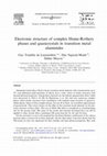 Research paper thumbnail of Electronic structure of complex Hume-Rothery phases and quasicrystals in transition metal aluminides