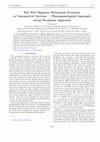 Research paper thumbnail of The Néel Magnetic Relaxation Dynamics in Nanoparticle Systems - Phenomenological Approach versus Stochastic Approach