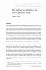 Research paper thumbnail of The Judicial Sensibility of the WTO Appellate Body