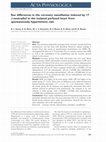 Research paper thumbnail of Sex differences in the coronary vasodilation induced by 17 β-oestradiol in the isolated perfused heart from spontaneously hypertensive rats